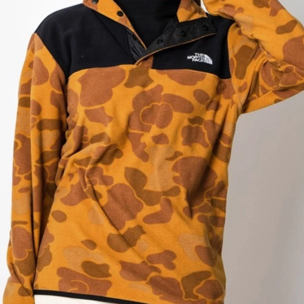 The North Face T Snap Jacket. Fall Brown Camo Pullover​